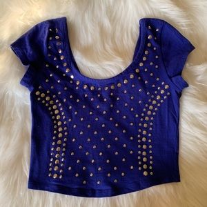 Short sleeve crop top